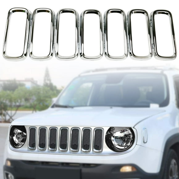 7*For Jeep Renegade 2015 2016 2017 Front Grille Cover Insert Grill Mesh Trim red 7*For Jeep Renegade 2015 2016 2017 Front Grille Cover Insert Grill Mesh Trim red